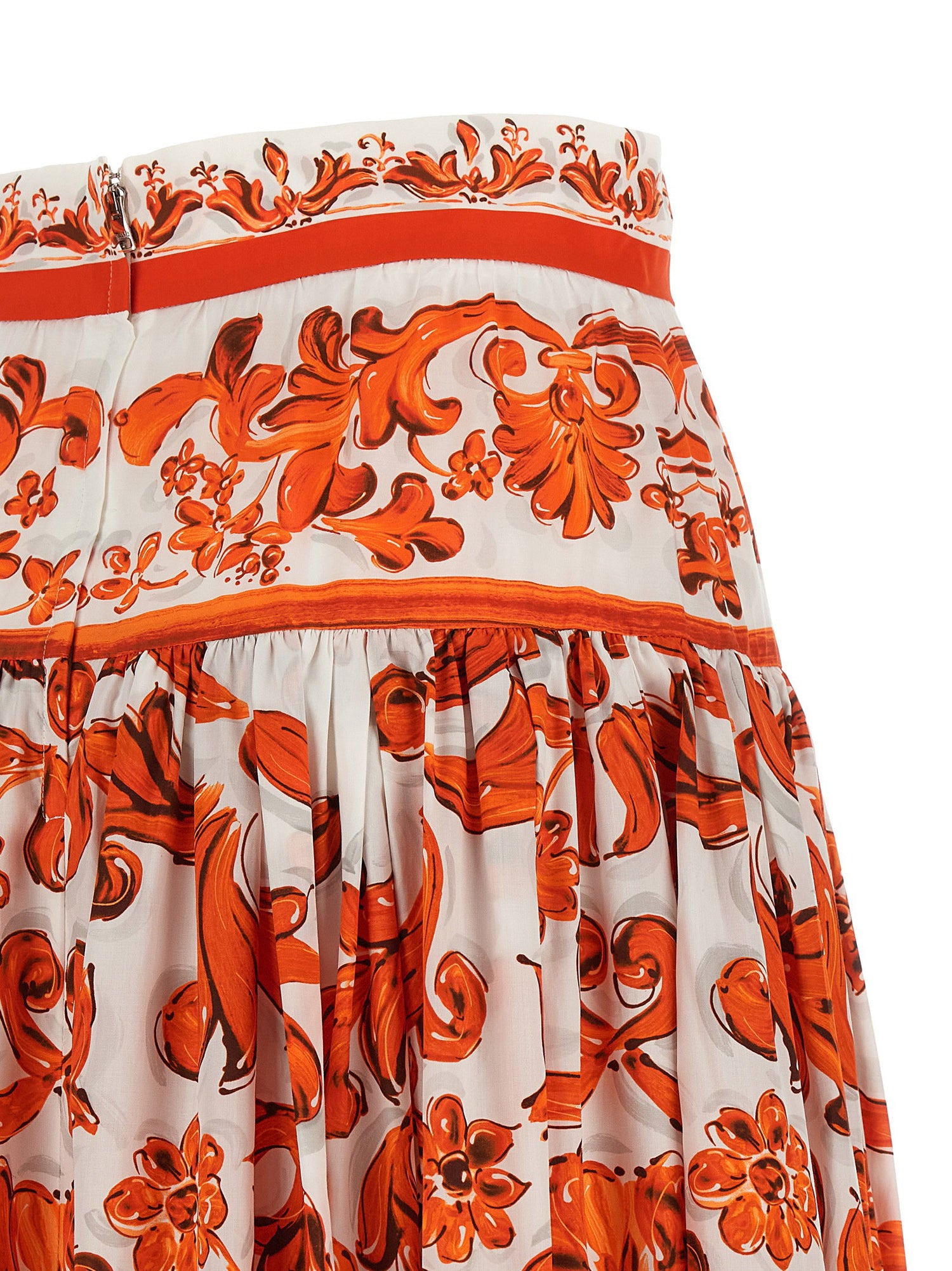 Dolce &amp; Gabbana Maiolica Skirt Orange