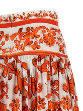 Dolce & Gabbana Maiolica Skirt Orange