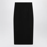 Dolce & Gabbana Black Wool High-Waist Pencil Skirt Black