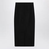 Dolce & Gabbana Black Wool High-Waist Pencil Skirt Black