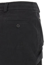 Dolce & Gabbana Twill And Chiffon Skirt Black
