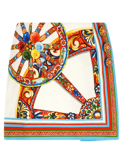 Dolce &amp; Gabbana Carretto Skirt Multicolor