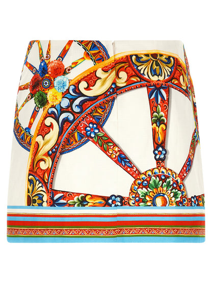 Dolce &amp; Gabbana Carretto Skirt Multicolor