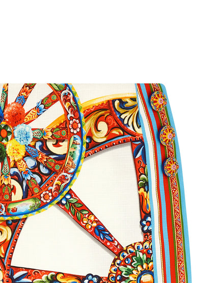 Dolce &amp; Gabbana Carretto Skirt Multicolor