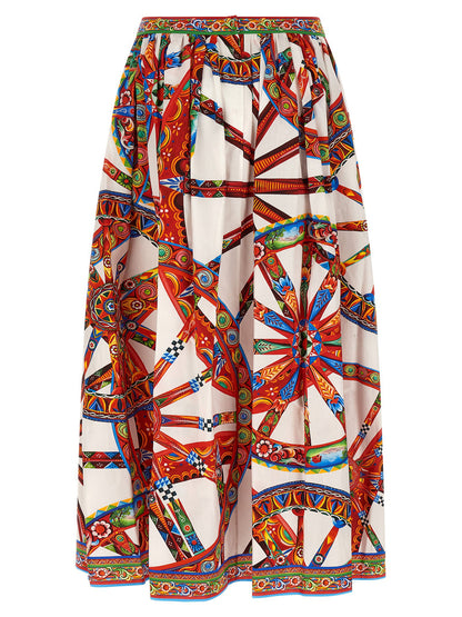 Dolce &amp; Gabbana Carretto Skirt Multicolor