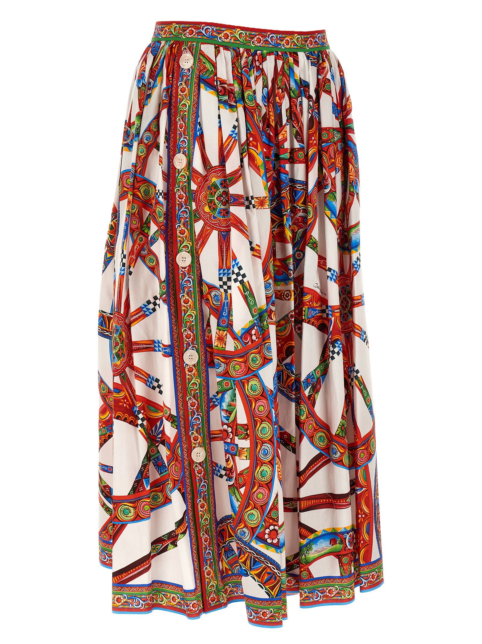 Dolce &amp; Gabbana Carretto Skirt Multicolor