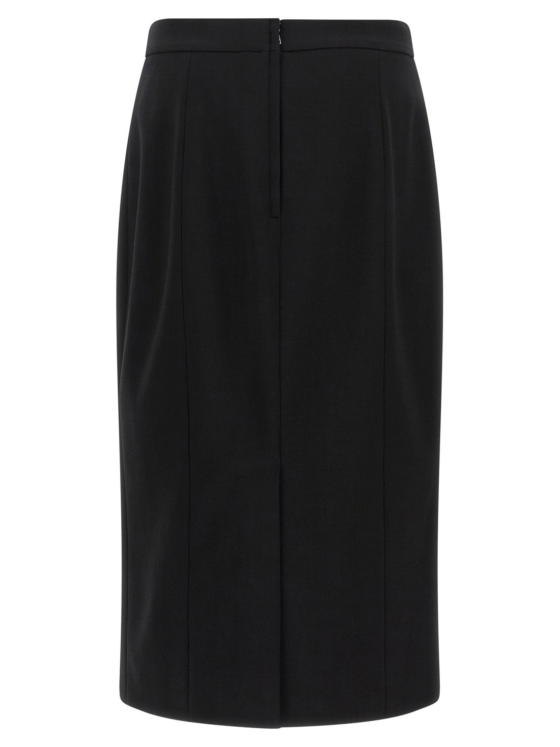 Dolce &amp; Gabbana Stretch Wool Skirt Black