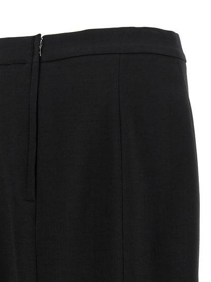 Dolce &amp; Gabbana Stretch Wool Skirt Black