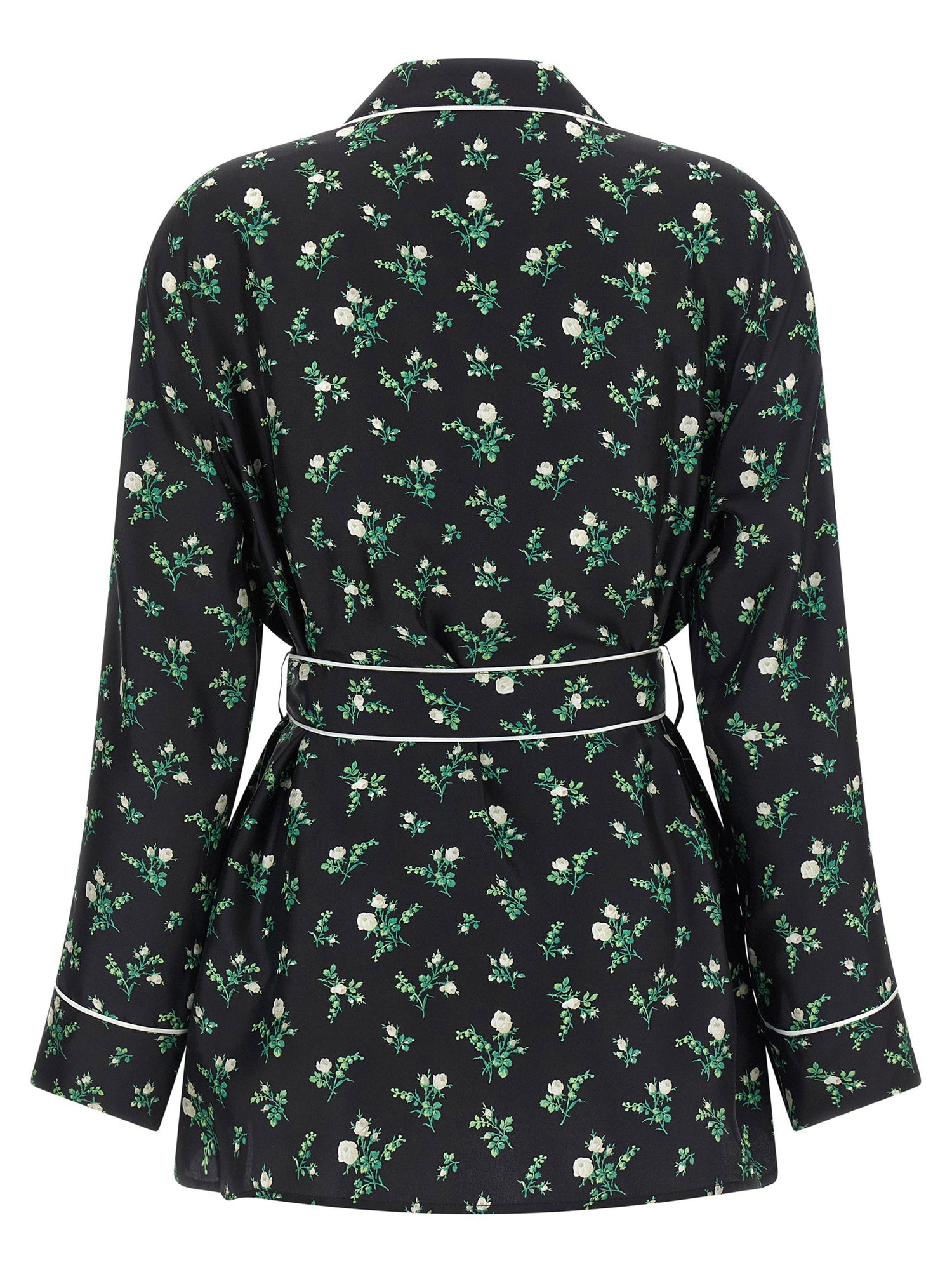 Dolce &amp; Gabbana Roselline And Lily Of The Lilies Of The Flowers Printed Shirt Black