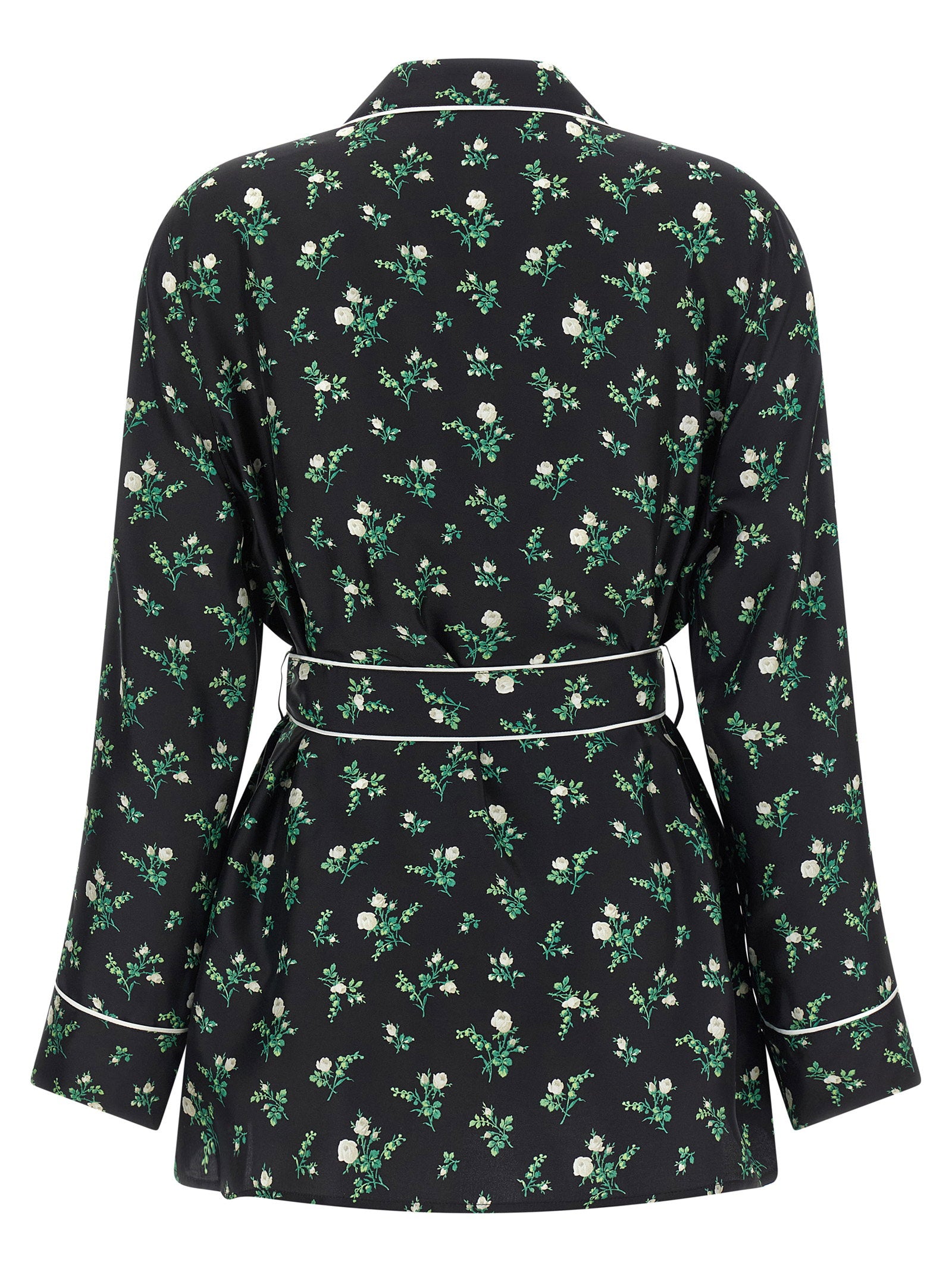 Dolce &amp; Gabbana Roselline And Lily Of The Lilies Of The Flowers Printed Shirt Black