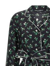 Dolce & Gabbana Roselline And Lily Of The Lilies Of The Flowers Printed Shirt Black