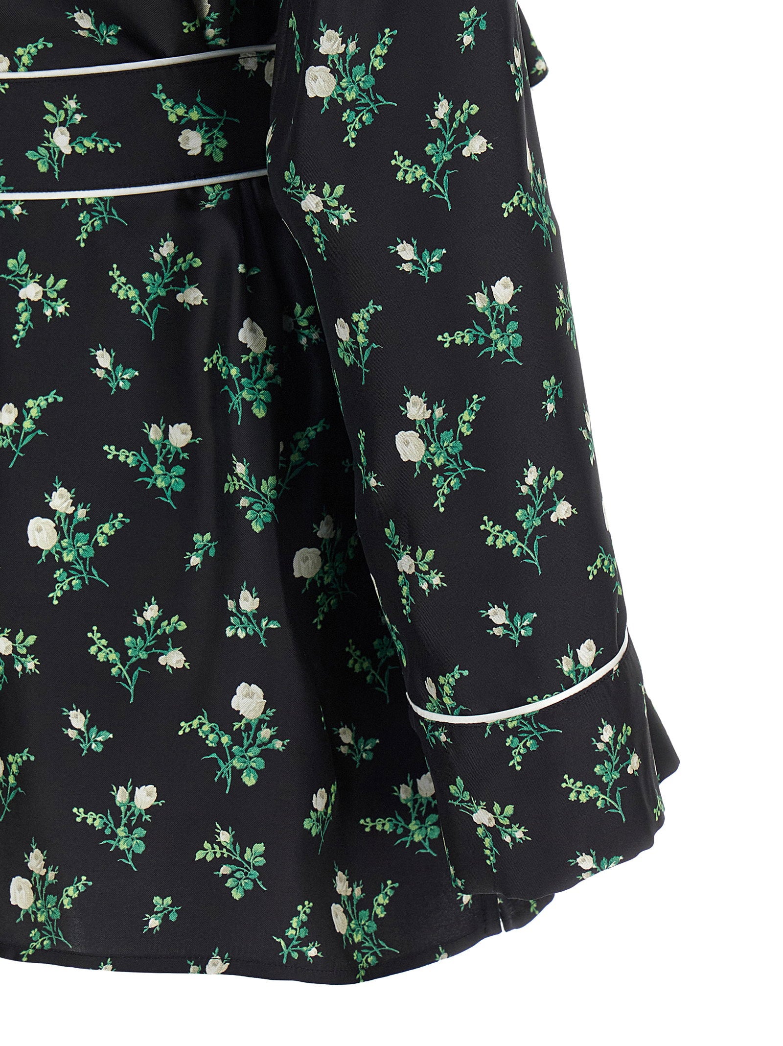 Dolce &amp; Gabbana Roselline And Lily Of The Lilies Of The Flowers Printed Shirt Black