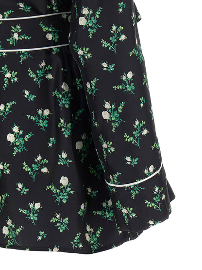 Dolce &amp; Gabbana Roselline And Lily Of The Lilies Of The Flowers Printed Shirt Black