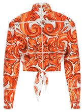Dolce & Gabbana Maiolica Shirt Orange