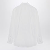 Dolce & Gabbana White Cotton Poplin Shirt with Pointed Collar White
