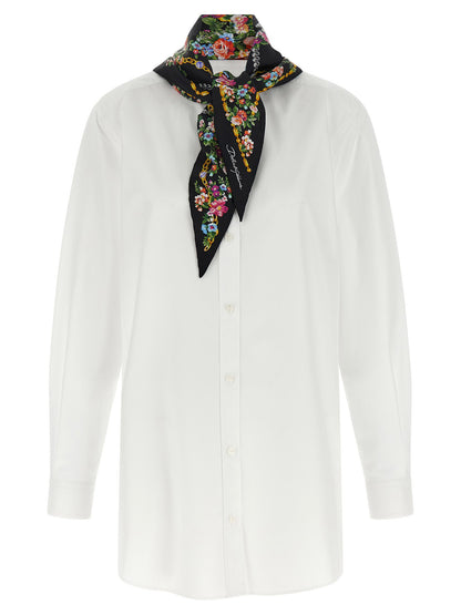Dolce &amp; Gabbana Shirt With Scarf White