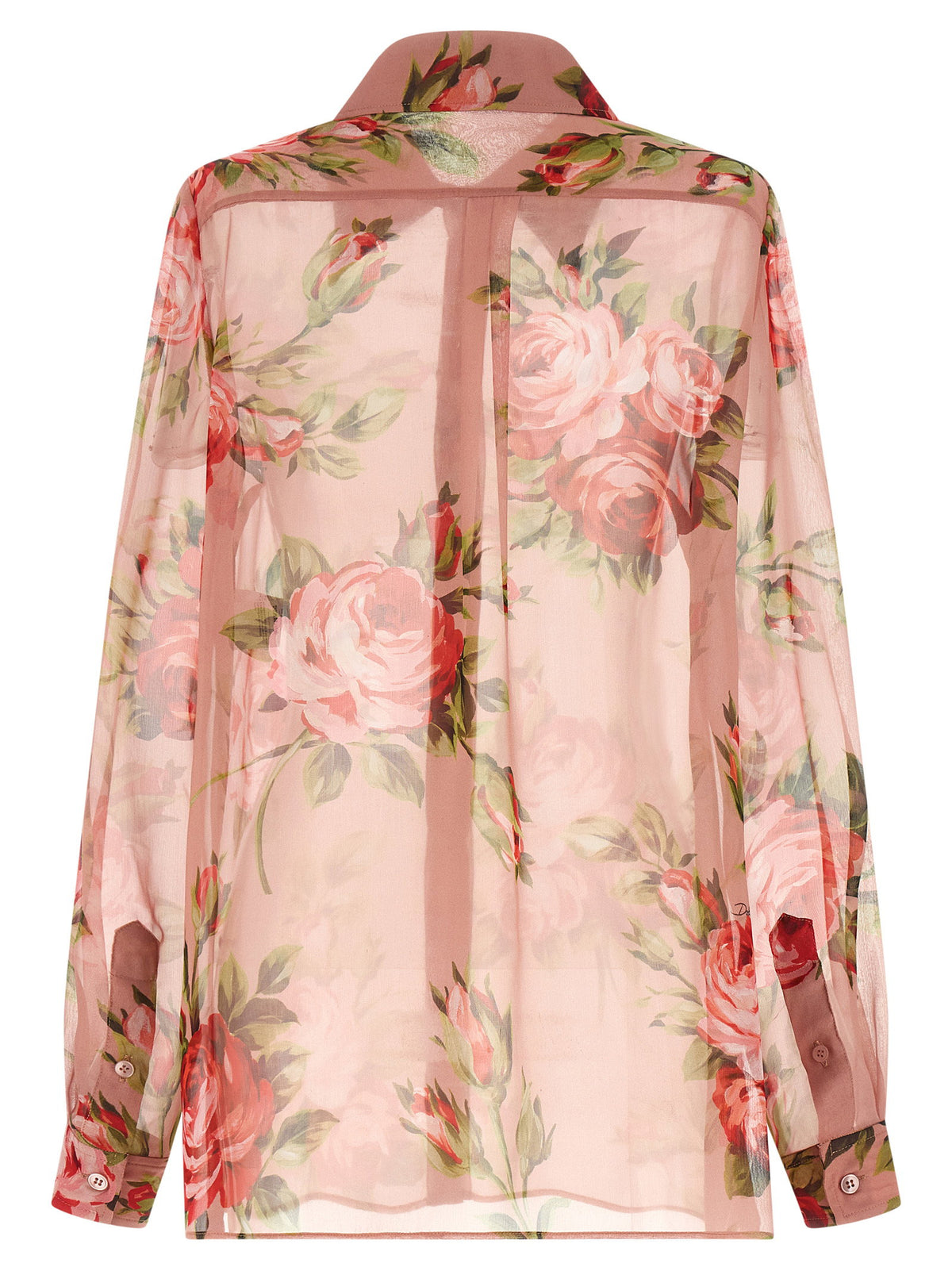 Dolce &amp; Gabbana Bouquet Rose Shirt Pink