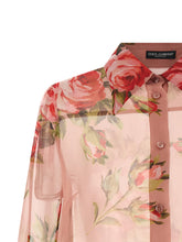 Dolce & Gabbana Bouquet Rose Shirt Pink