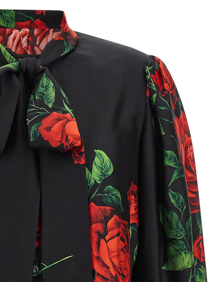Dolce &amp; Gabbana Rose Shirt Black  