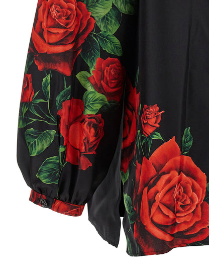 Dolce &amp; Gabbana Rose Shirt Black  