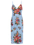 Dolce & Gabbana Mazzo Di Fiori Print Dress Light blue