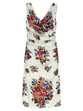 Dolce & Gabbana Mazzo Di Fiori Dress White