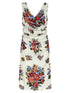Dolce & Gabbana Mazzo Di Fiori Dress White