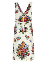 Dolce & Gabbana Mazzo Di Fiori Dress White