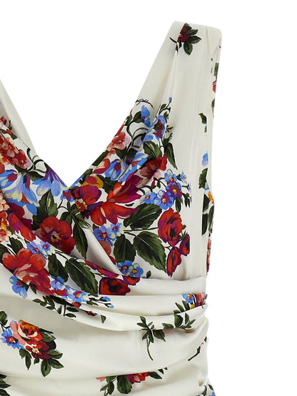 Dolce &amp; Gabbana Mazzo Di Fiori Dress White