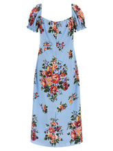 Dolce & Gabbana Mazzo Di Fiori Print Dress Light blue