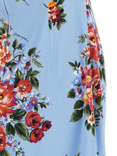 Dolce & Gabbana Mazzo Di Fiori Print Dress Light blue