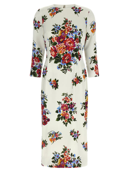 Dolce &amp; Gabbana Mazzo Di Fiori Dress White