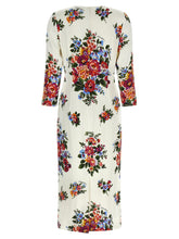 Dolce & Gabbana Mazzo Di Fiori Dress White