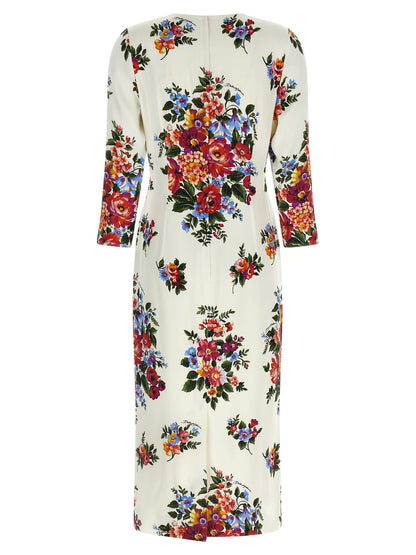 Dolce &amp; Gabbana Mazzo Di Fiori Dress White
