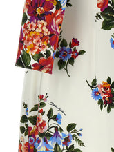 Dolce & Gabbana Mazzo Di Fiori Dress White