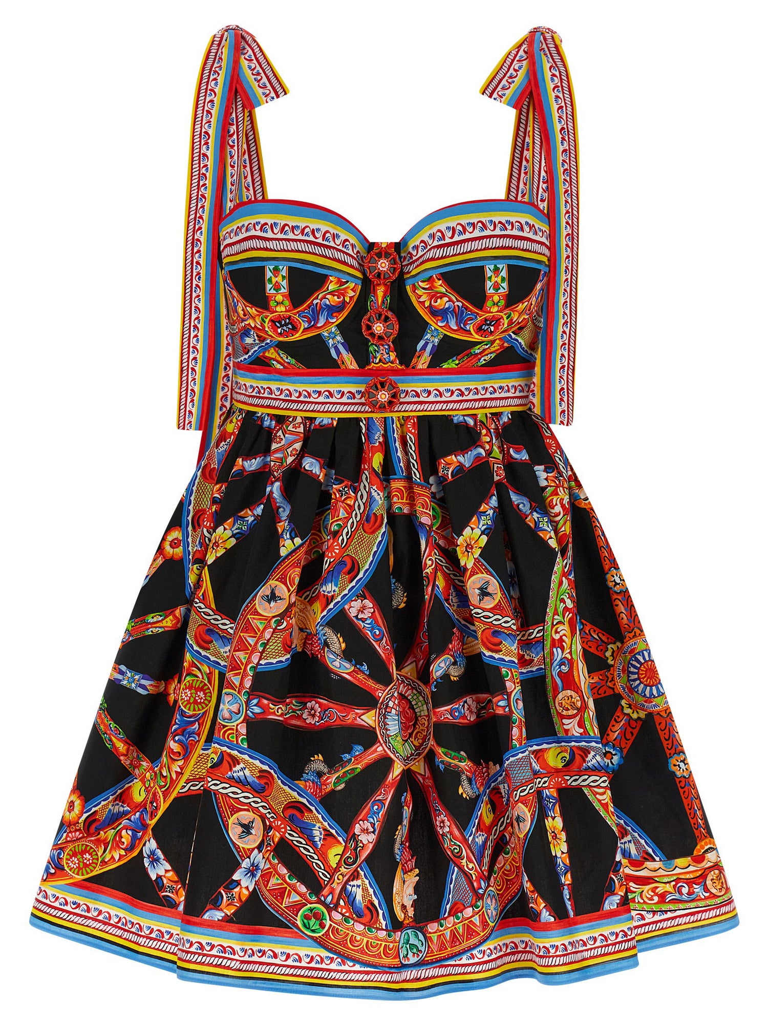 Dolce &amp; Gabbana Carretto Dress Multicolor