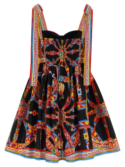 Dolce &amp; Gabbana Carretto Dress Multicolor