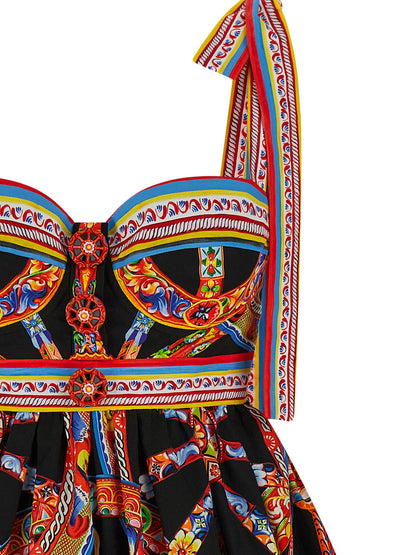 Dolce &amp; Gabbana Carretto Dress Multicolor