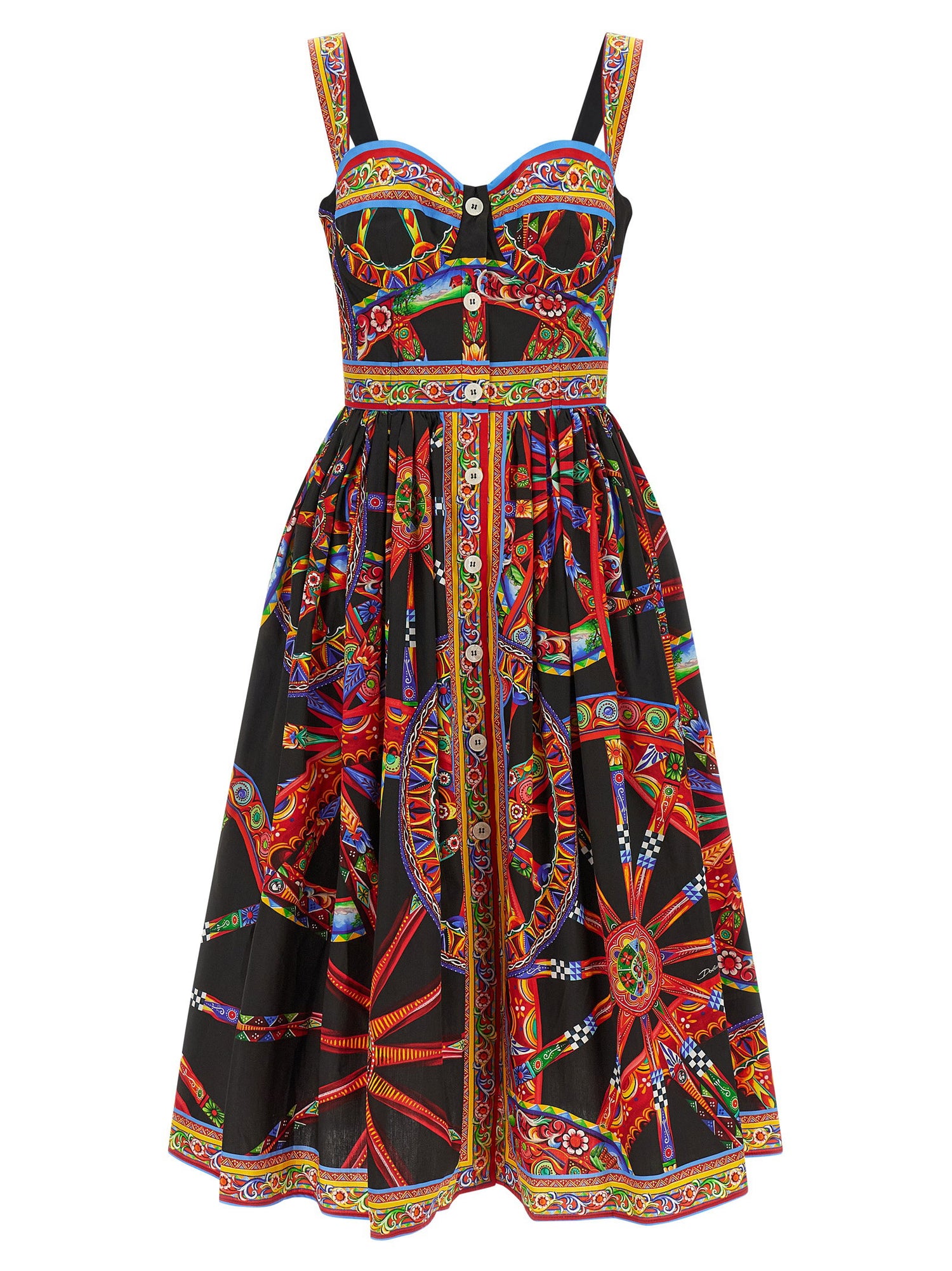 Dolce &amp; Gabbana Carretto Dress Multicolor