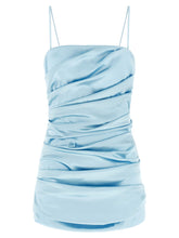 Dolce & Gabbana Stretch Satin Dress Light blue