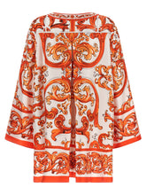 Dolce & Gabbana Maiolica Dress Orange