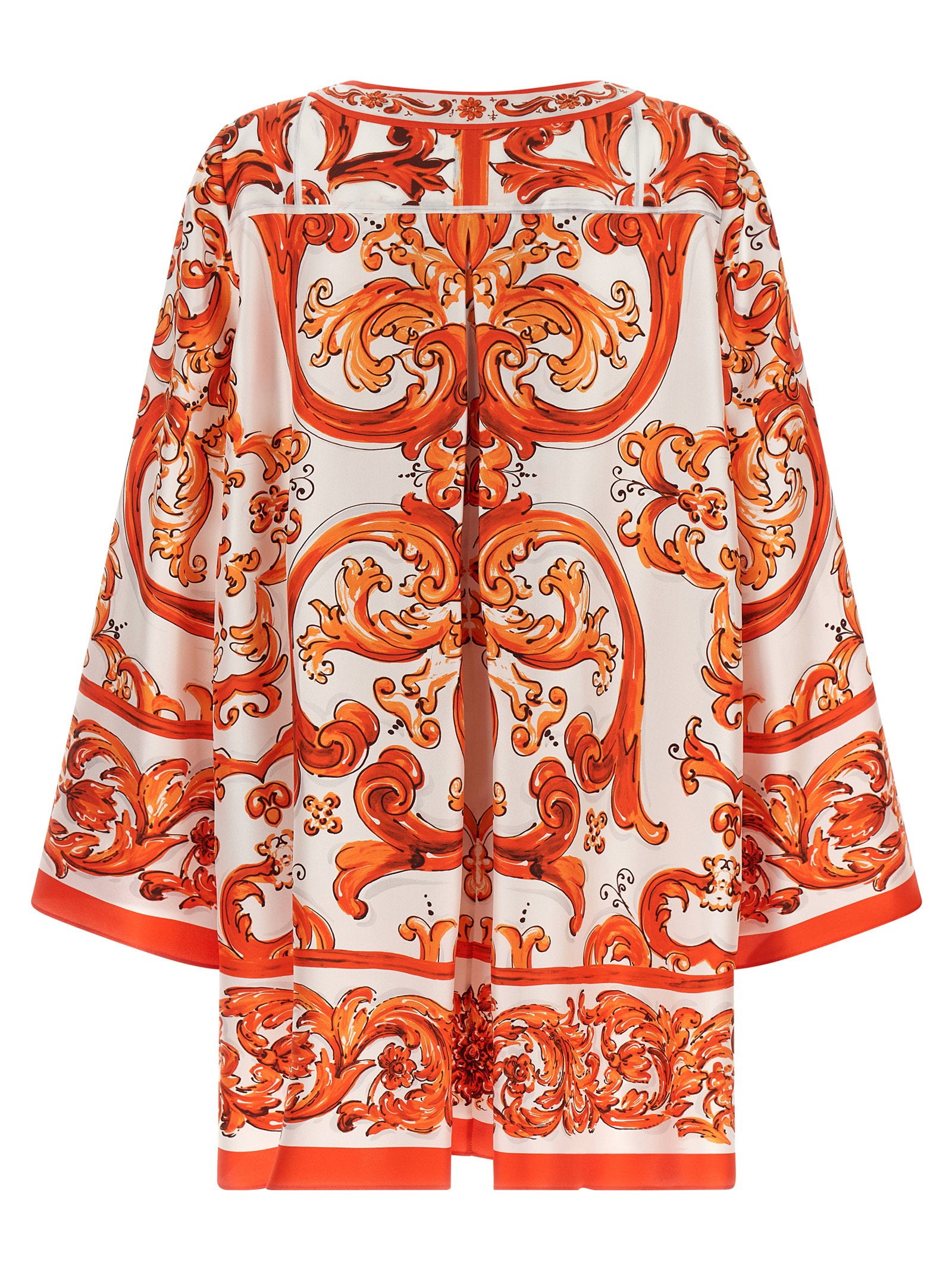 Dolce &amp; Gabbana Maiolica Dress Orange