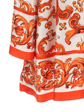 Dolce & Gabbana Maiolica Dress Orange
