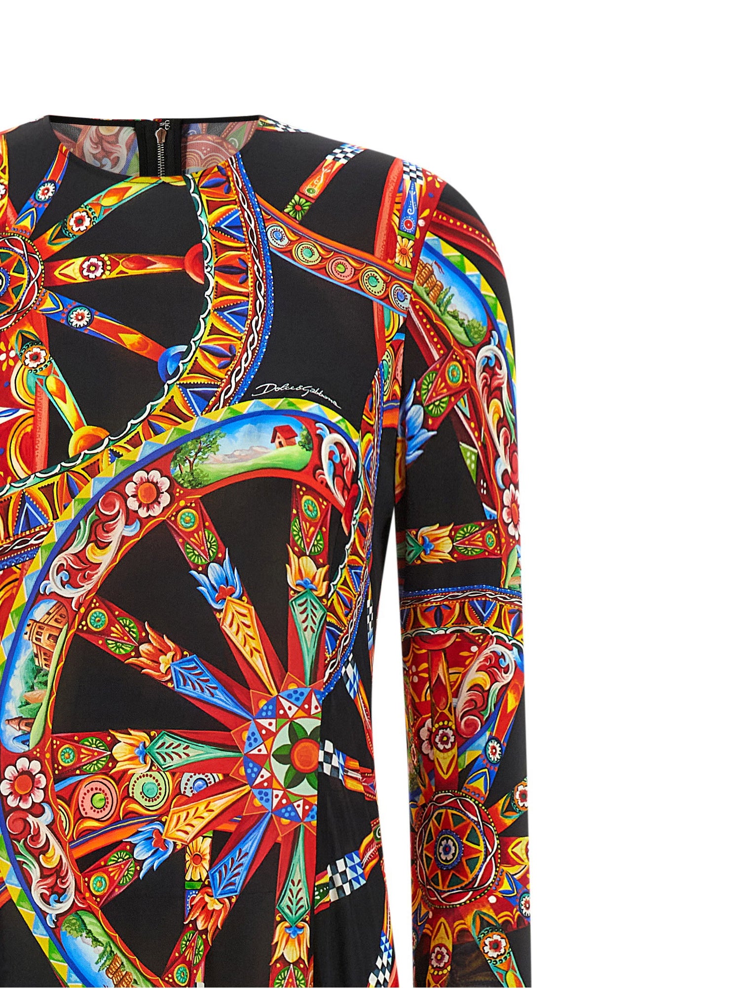 Dolce &amp; Gabbana Carretto Dress Multicolor