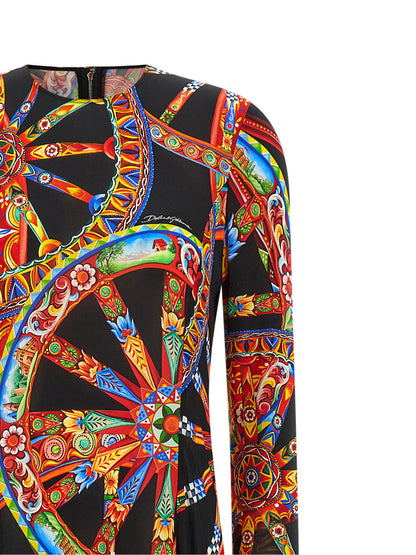 Dolce &amp; Gabbana Carretto Dress Multicolor