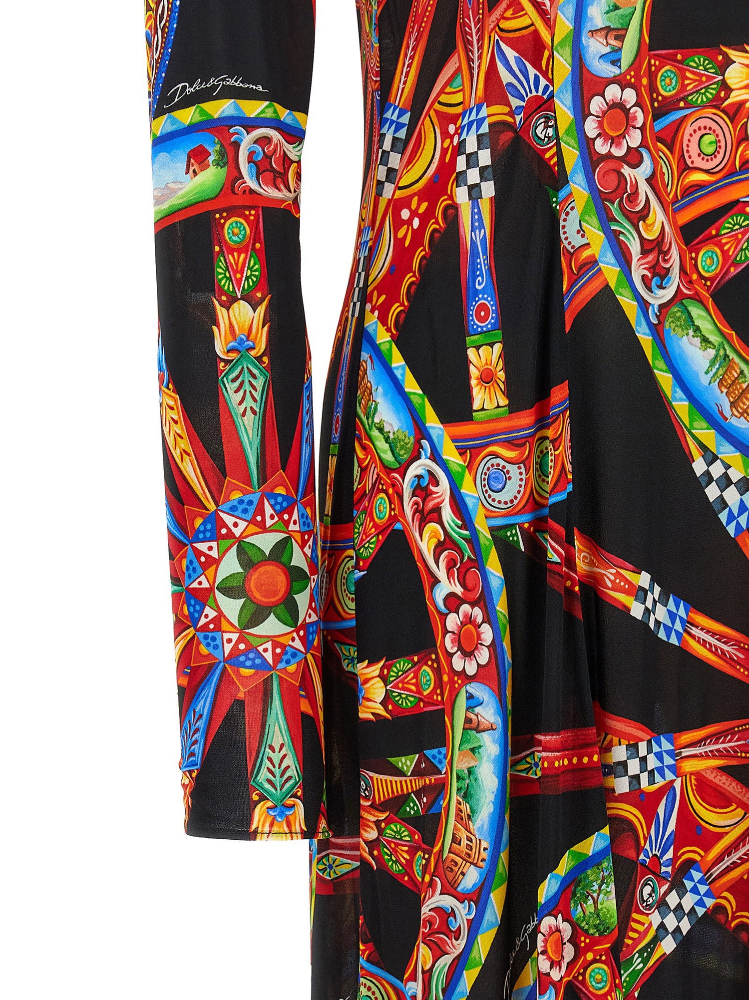 Dolce &amp; Gabbana Carretto Dress Multicolor