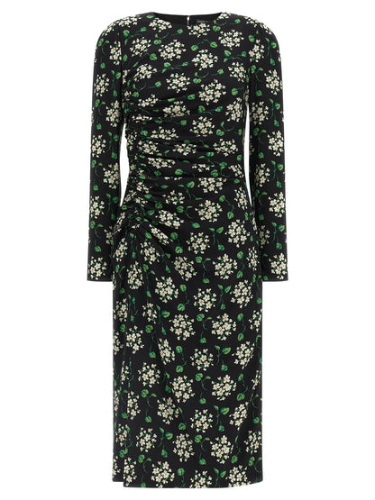 Dolce &amp; Gabbana Flower Print Dress Black