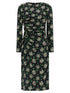 Dolce & Gabbana Flower Print Dress Black