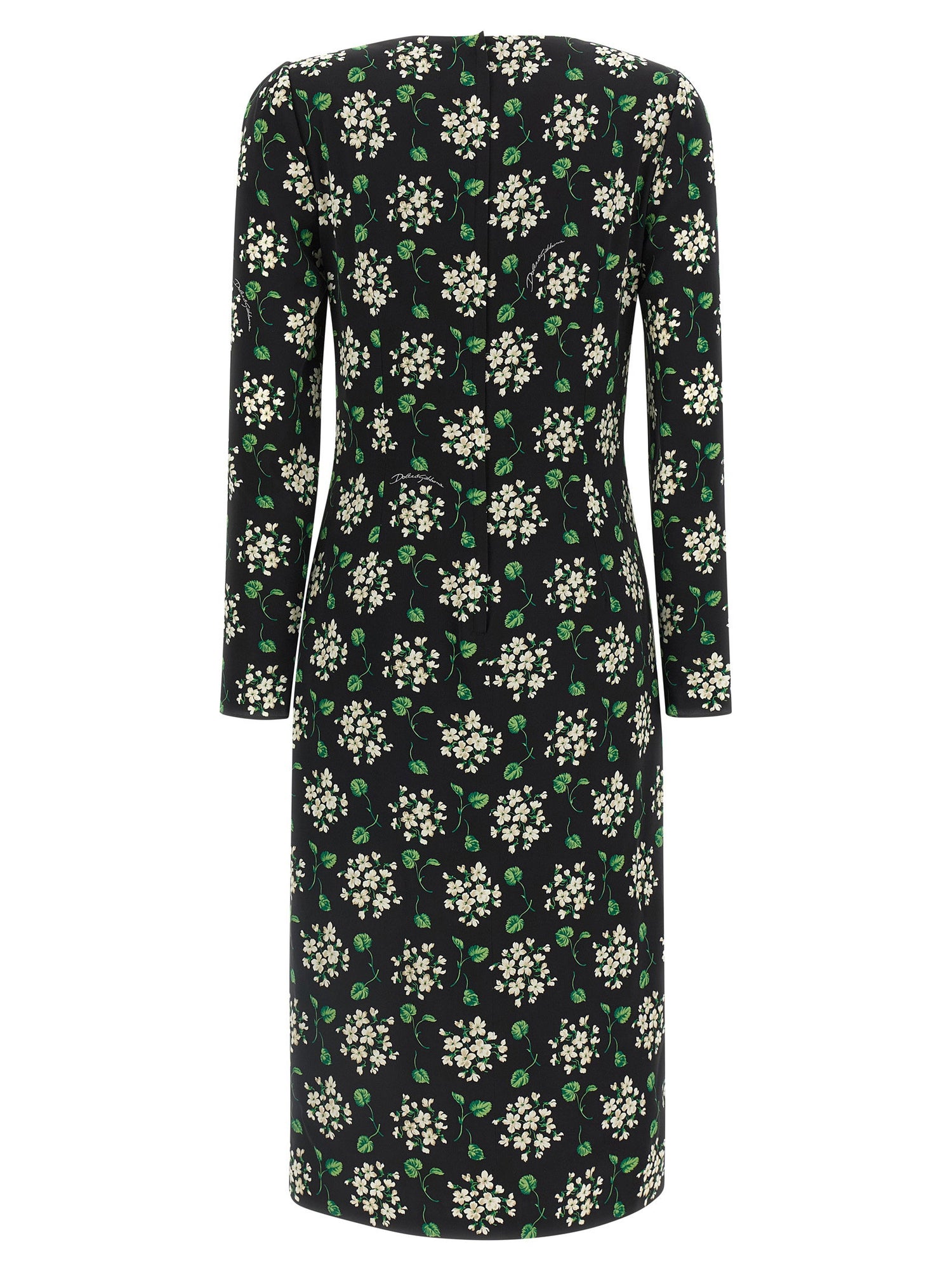 Dolce &amp; Gabbana Flower Print Dress Black