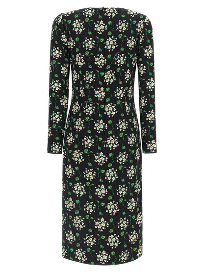 Dolce &amp; Gabbana Flower Print Dress Black